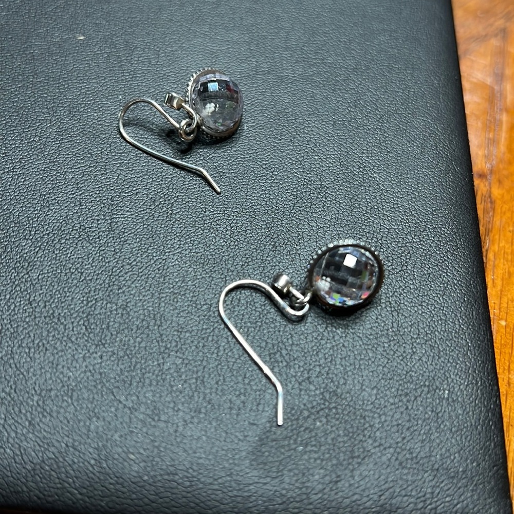 pandora silver earrings